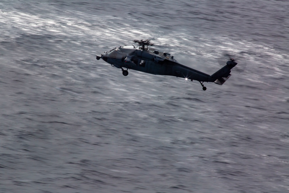 Sailors with HSM-49, HSC-23 conduct aerial live-fire range