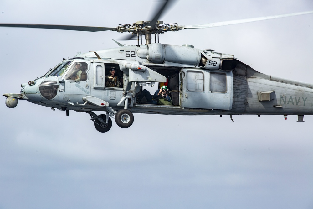 Sailors with HSM-49, HSC-23 conduct aerial live-fire range