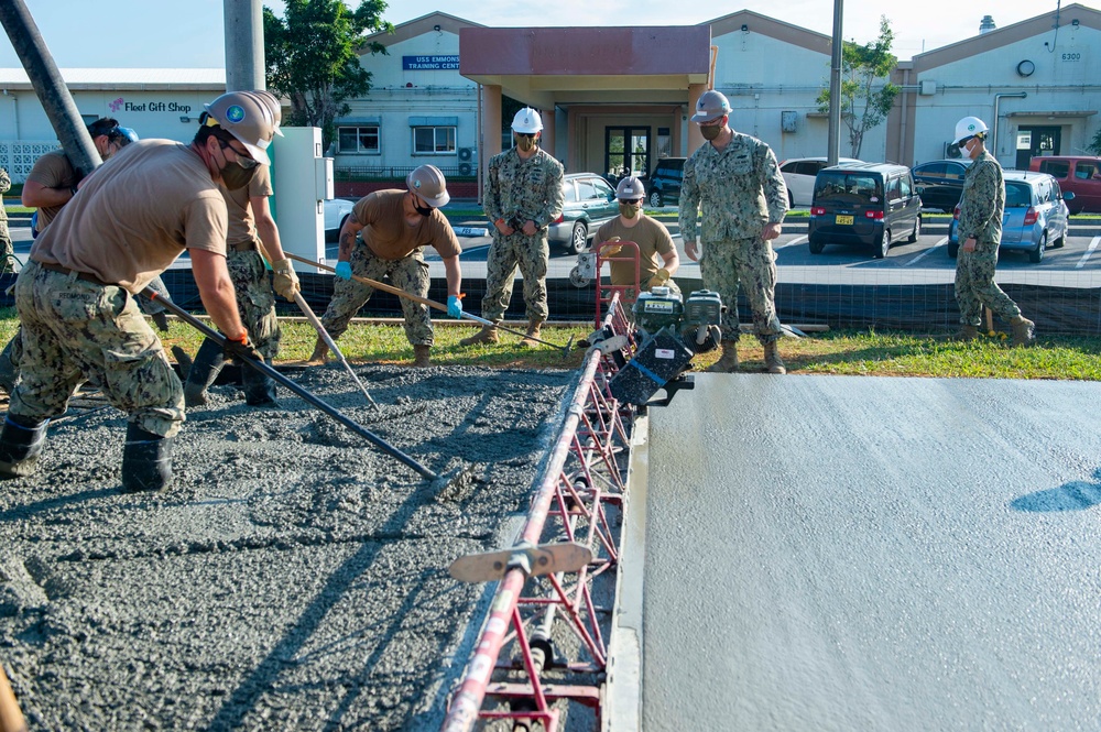 Seabees Modernize Camp Shields Sports Field