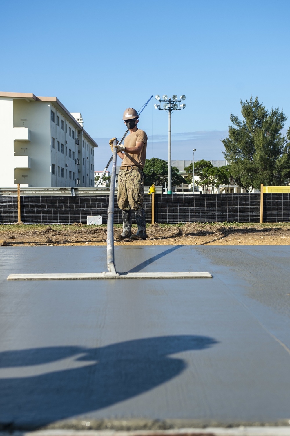 Seabees Modernize Camp Shields Sports Field