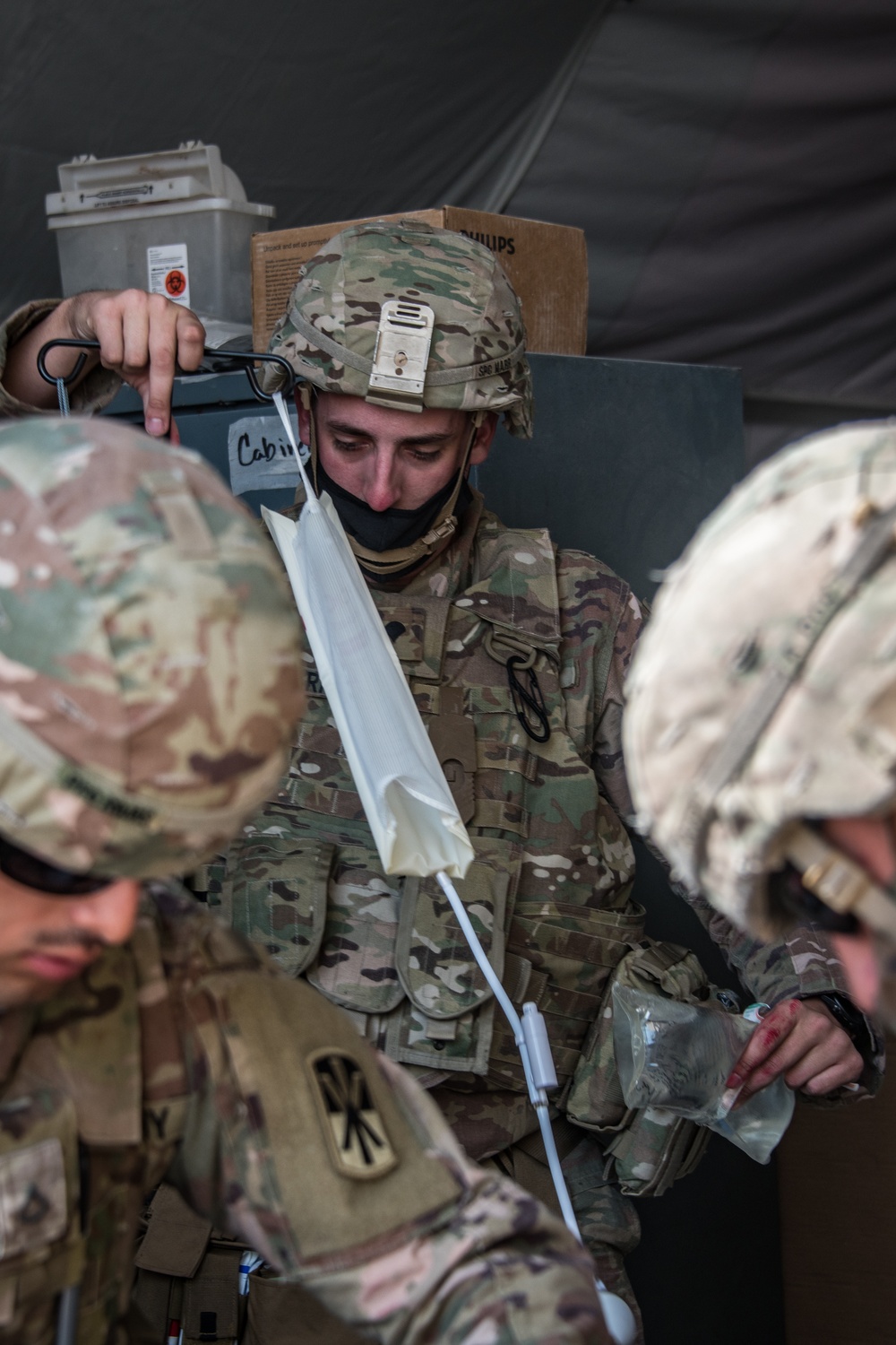 Army and Air Force service members conduct exercise at Al Udeid Air Base