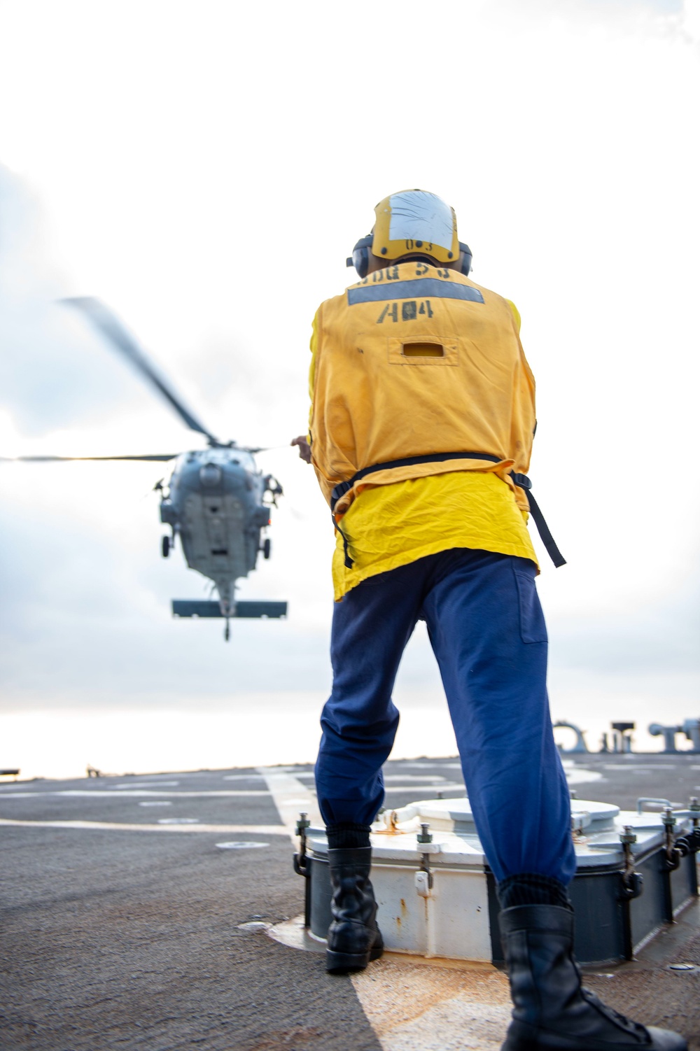 USS John Paul Jones Flight Operations