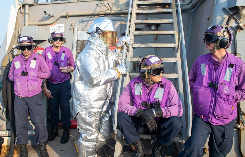 USS John Paul Jones Flight Operations