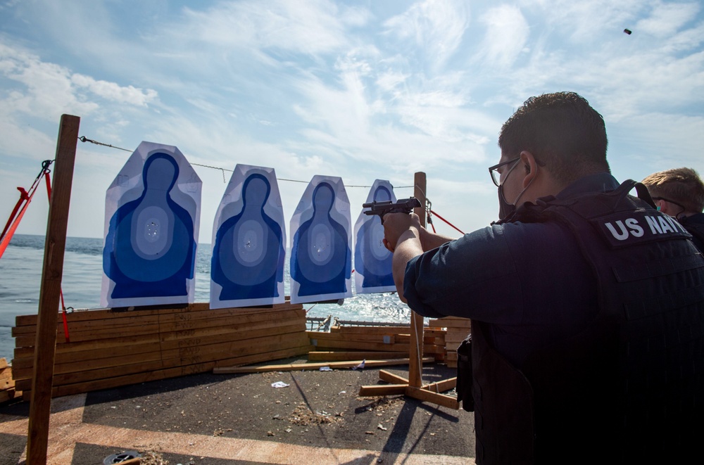 USS John Paul Jones M9 Pistol Qualification