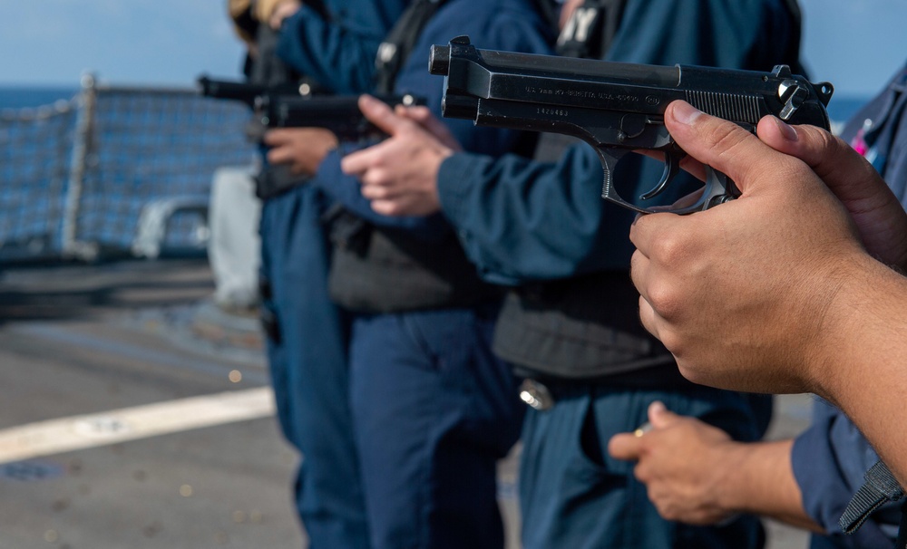 USS John Paul Jones M9 Pistol Qualification