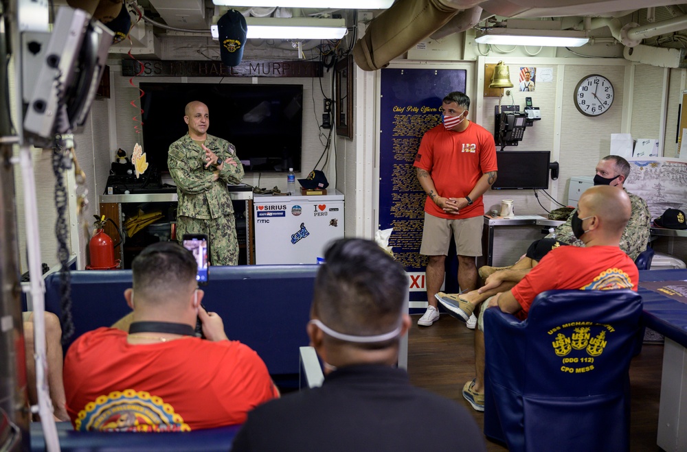 MCPON Visits USS Michael Murphy