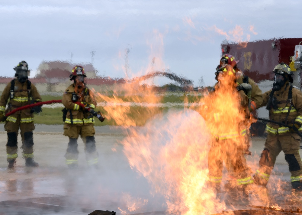 Patrick AFB Fire Department holds live fire exercise