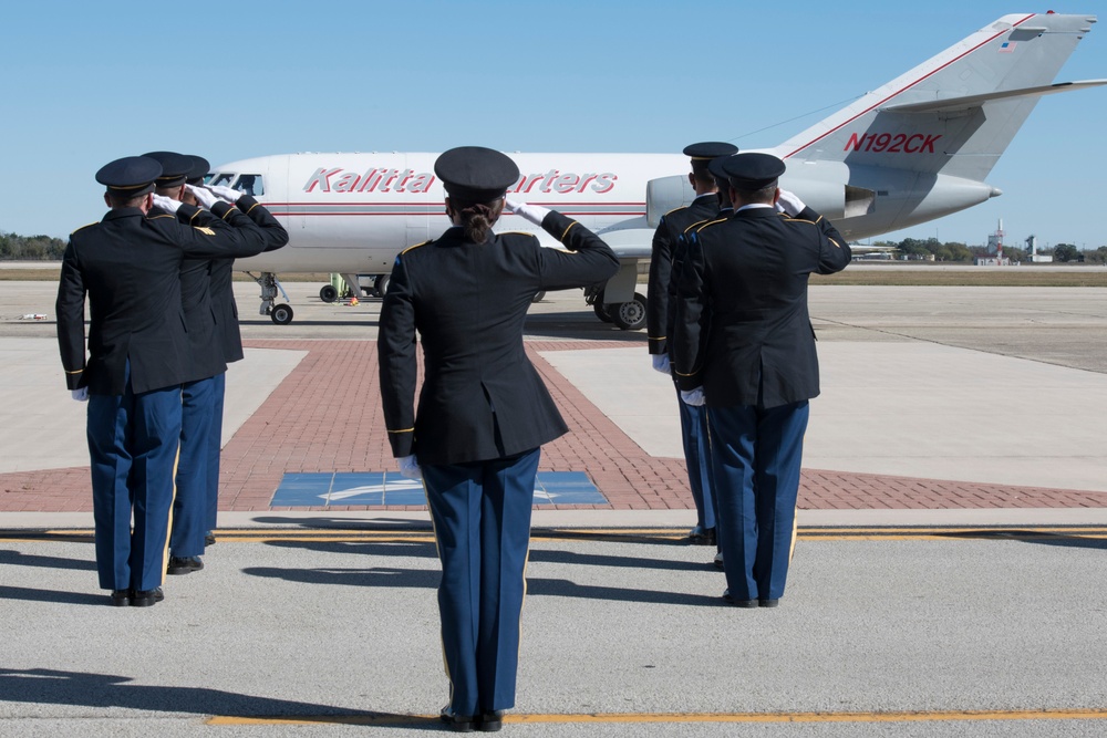Dignified Transfer of Chief Warrant Officer Dallas Garza