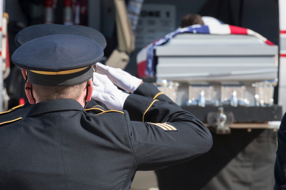 Dignified Transfer of Chief Warrant Officer Dallas Garza