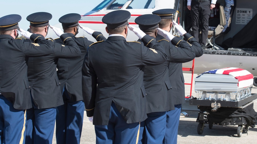 Dignified Transfer of Chief Warrant Officer Dallas Garza