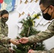 Soldiers decorate for the holidays at Camp Bondsteel