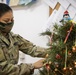 Soldier decorates for the holidays at Camp Bondsteel