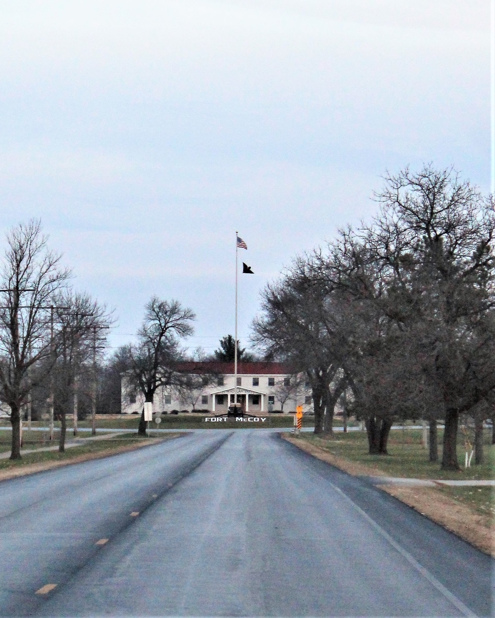 American Flag and Fort McCoy