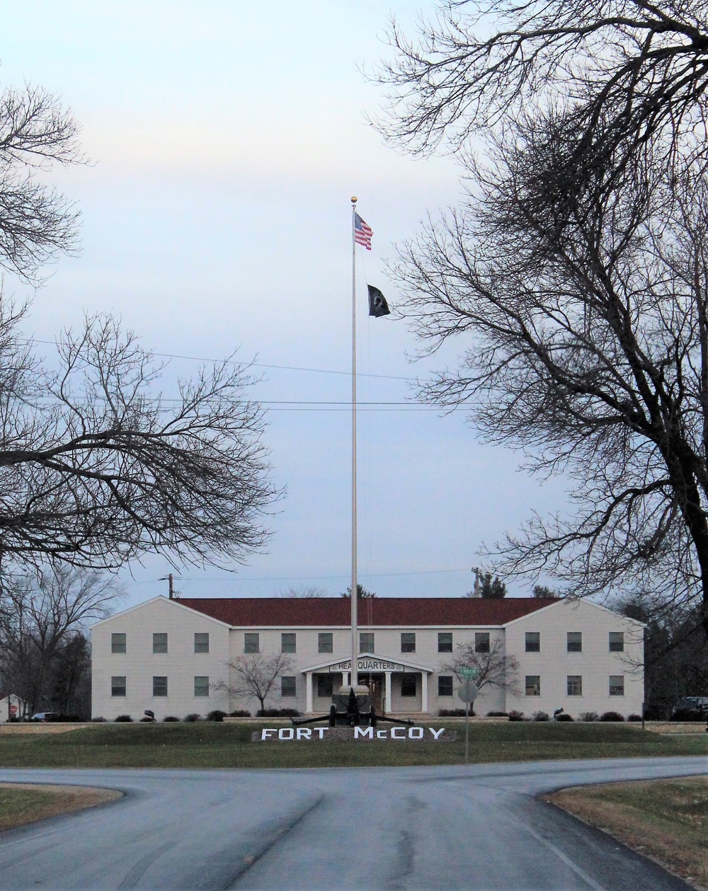 American Flag and Fort McCoy