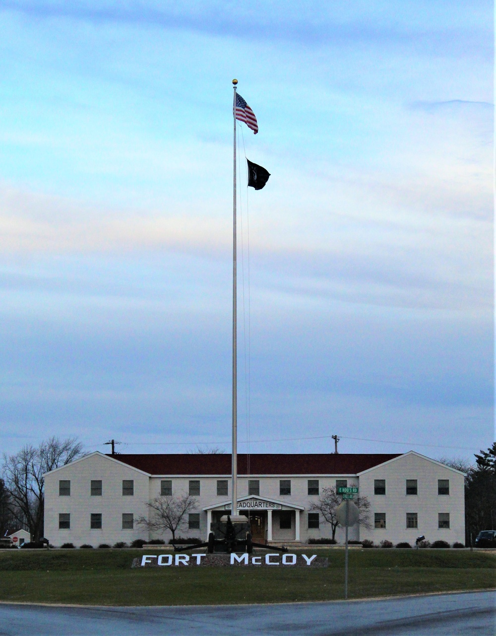 American Flag and Fort McCoy