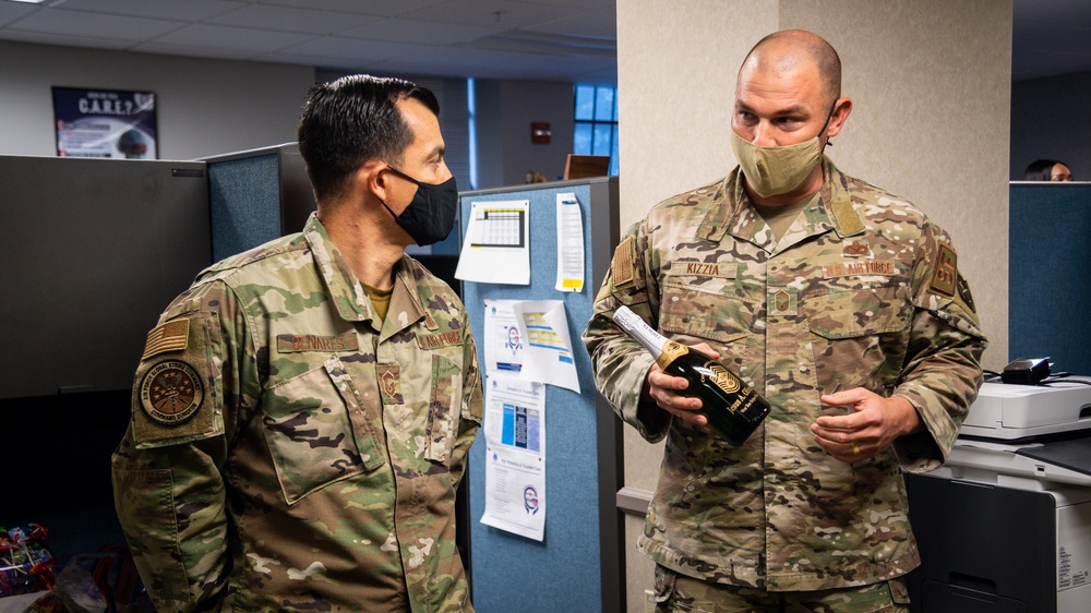 2nd Bomb Wing leadership introduce chief master sergeant selects