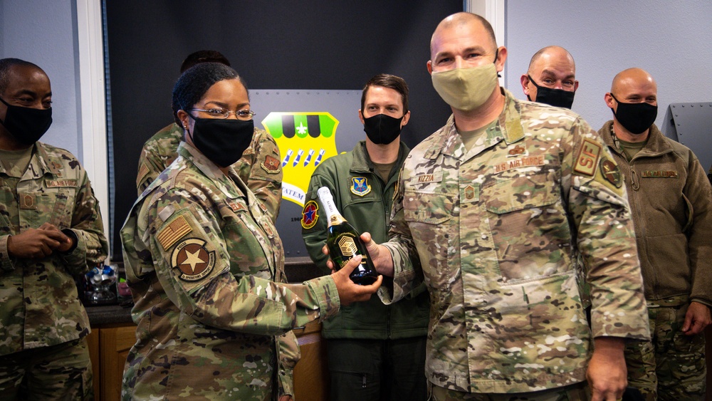 2nd Bomb Wing leadership introduce chief master sergeant selects