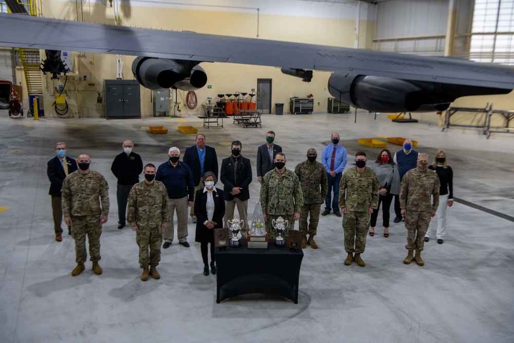 Rear Adm. William W. Wheeler III Visits Team Minot