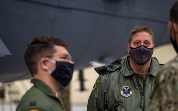 Rear Adm. William W. Wheeler III Visits Team Minot