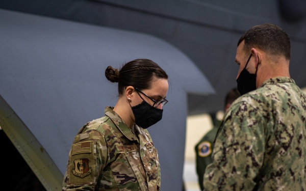 Rear Adm. William W. Wheeler III Visits Team Minot