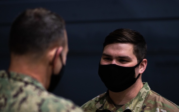 Rear Adm. William W. Wheeler III Visits Team Minot