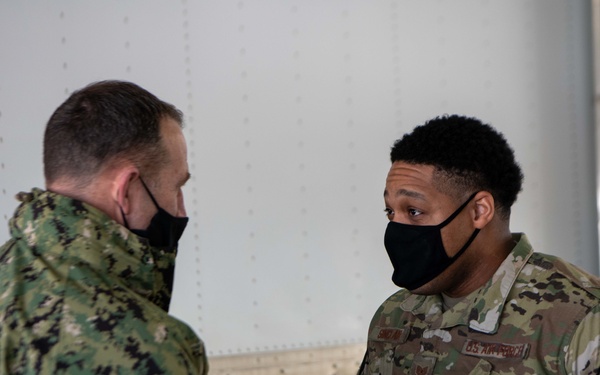 Rear Adm. William W. Wheeler III Visits Team Minot