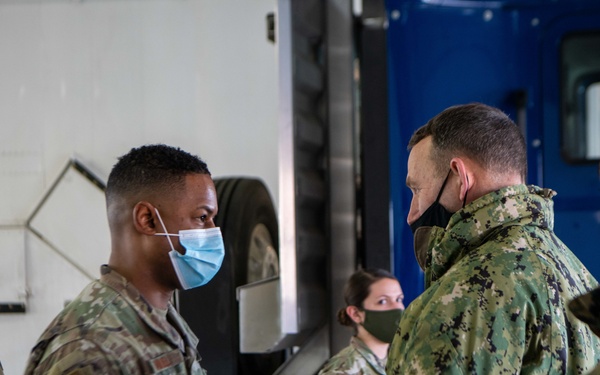 Rear Adm. William W. Wheeler III Visits Team Minot