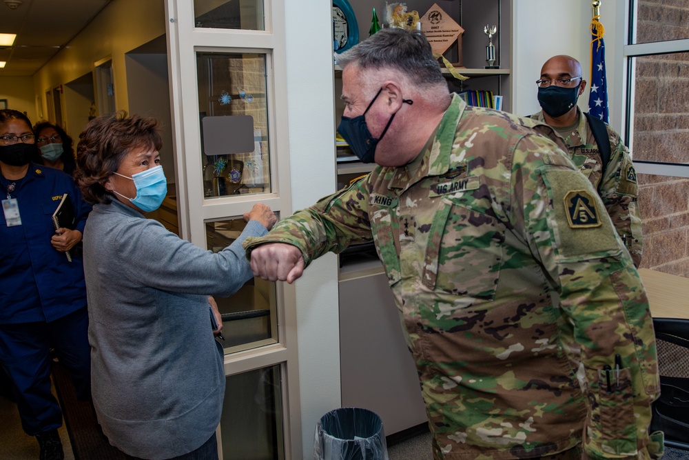 Maj. Gen. King Northern Navajo Medical Center Visit