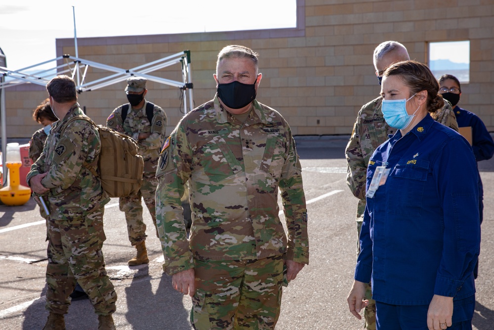 Maj. Gen. King Northern Navajo Medical Center Visit