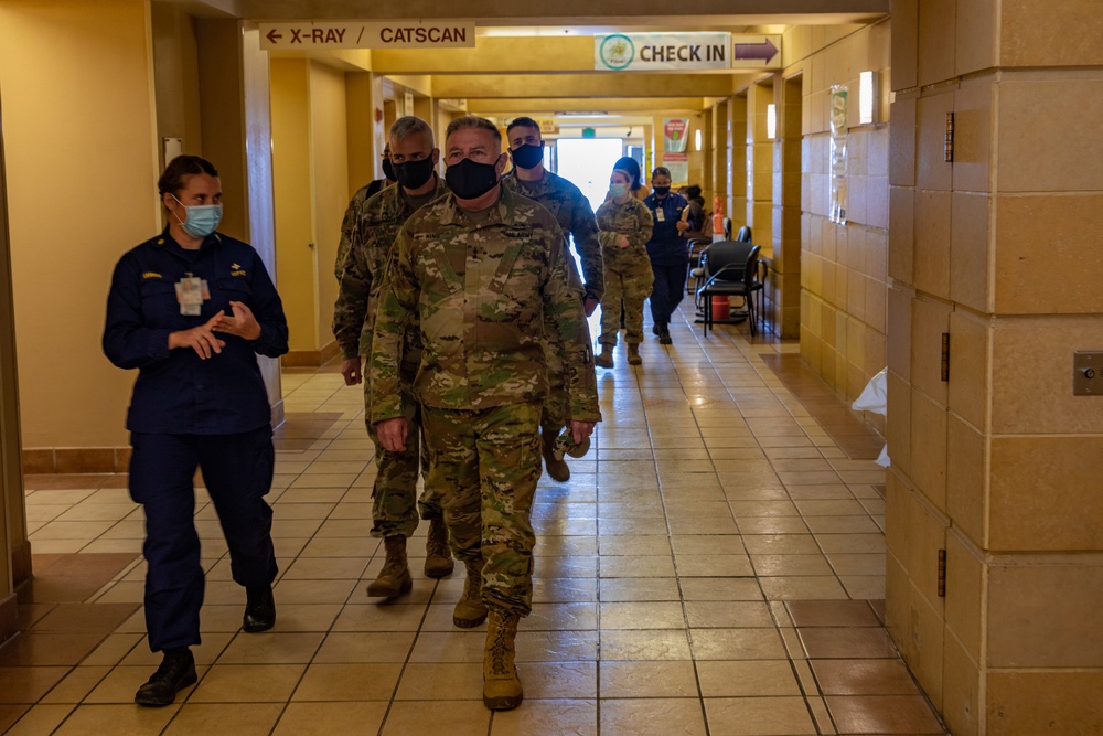 Maj. Gen. King Northern Navajo Medical Center Visit