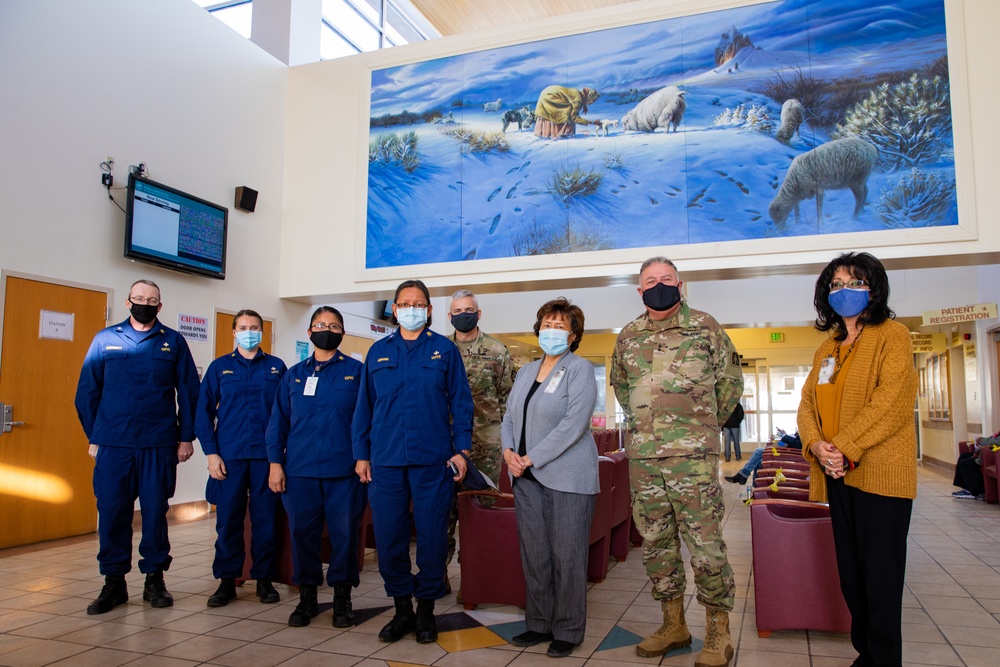 Maj. Gen. King Northern Navajo Medical Center Visit