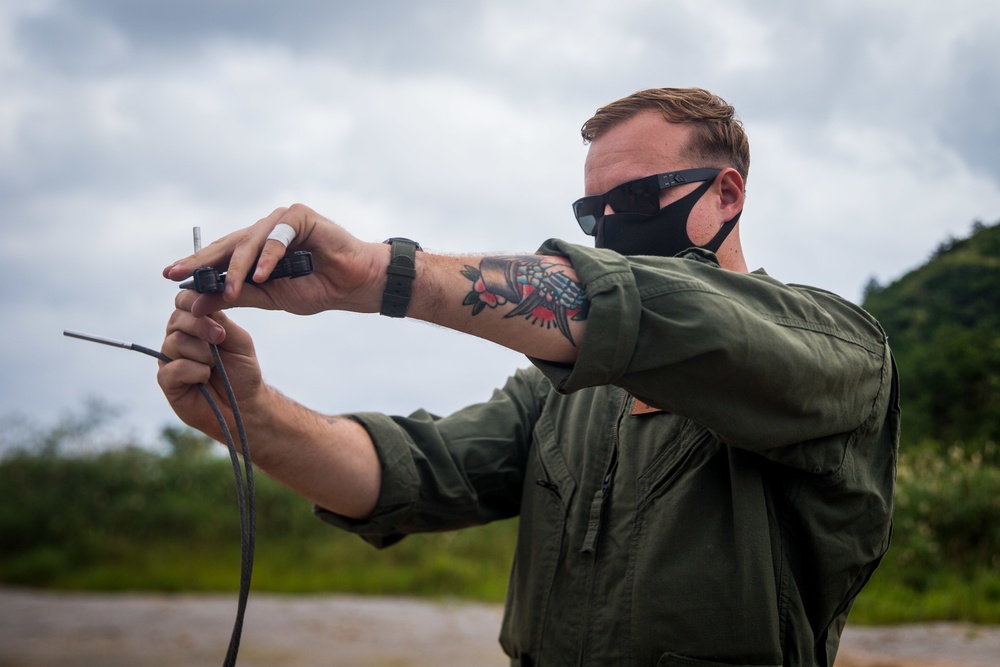 Marines with CLB-31 conduct EOD Demo Range