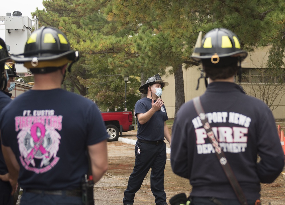 733d CED, Newport News Firefighters conduct joint exercise