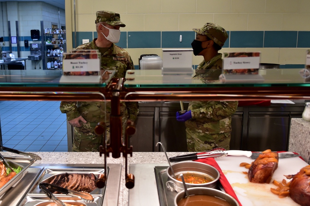 Thanksgiving meal at the DFAC