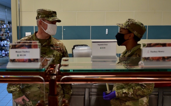 Thanksgiving meal at the DFAC