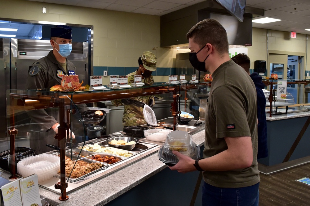 Thanksgiving meal at the DFAC