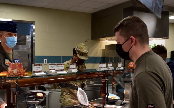 Thanksgiving meal at the DFAC
