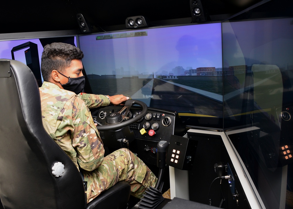 377th LRS Ground Transportation at Kirtland AFB receives new driving simulator
