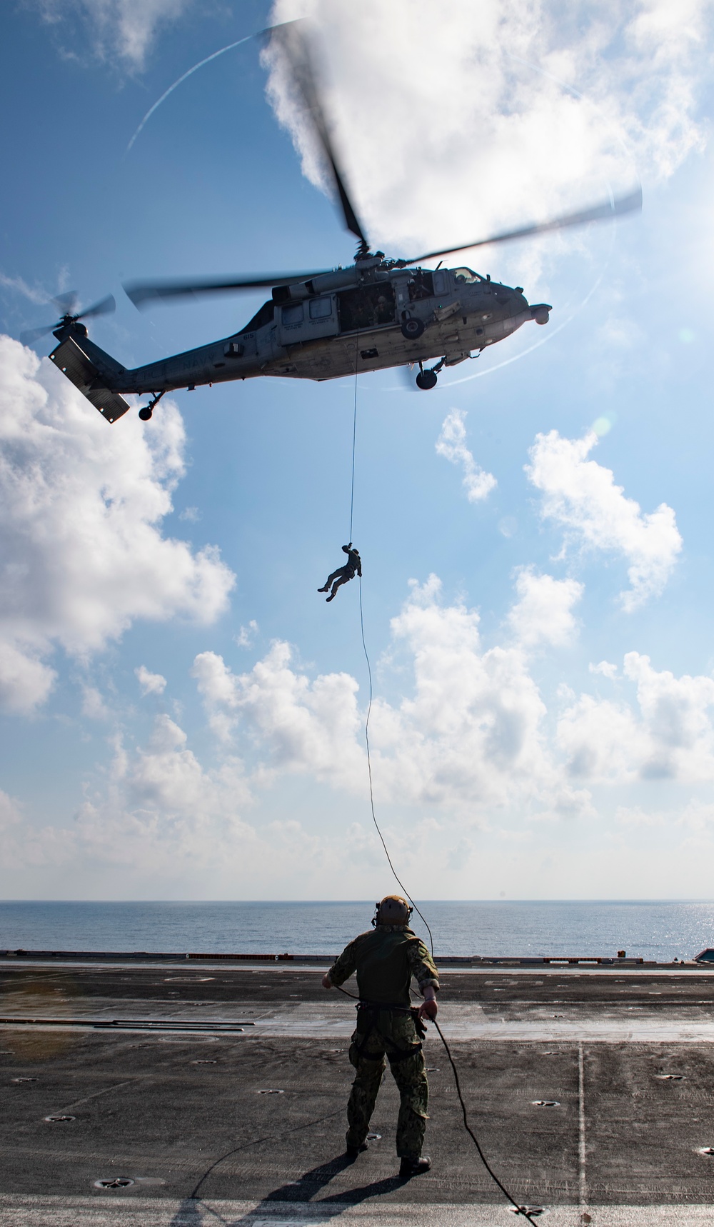 Nimitz Conducts Fast Rope Drills