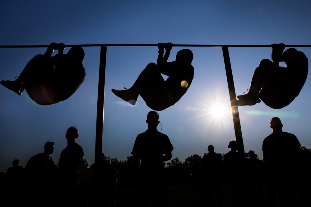 Leg Tucks at Sunrise