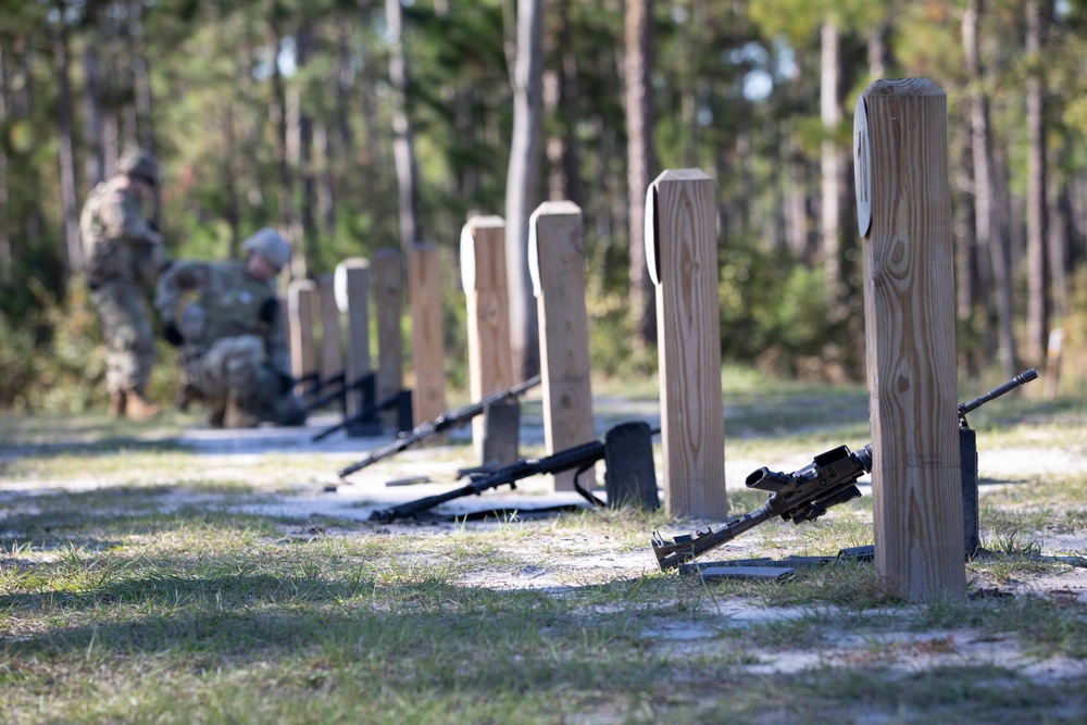 603rd Aviation Support Battalion qualifies with M4 rifles.