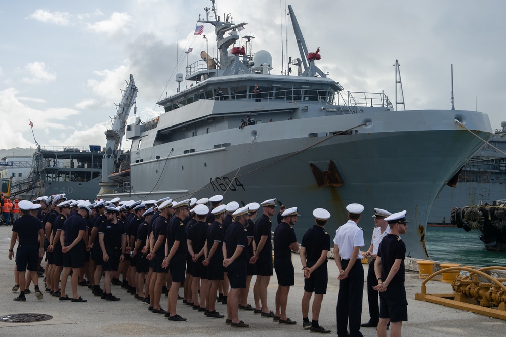 French Navy Arrives in Guam