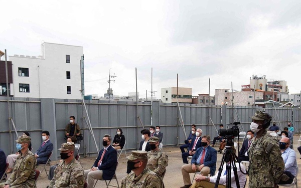 Groundbreaking Ceremony for Camp Walker's new Access Control Point