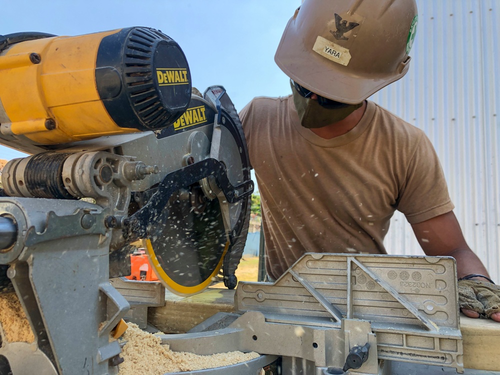 Seabees Build Picnic Tables for Timor-Leste Orphanage