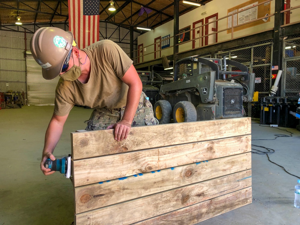 Seabees Build Picnic Tables for Timor-Leste Orphanage