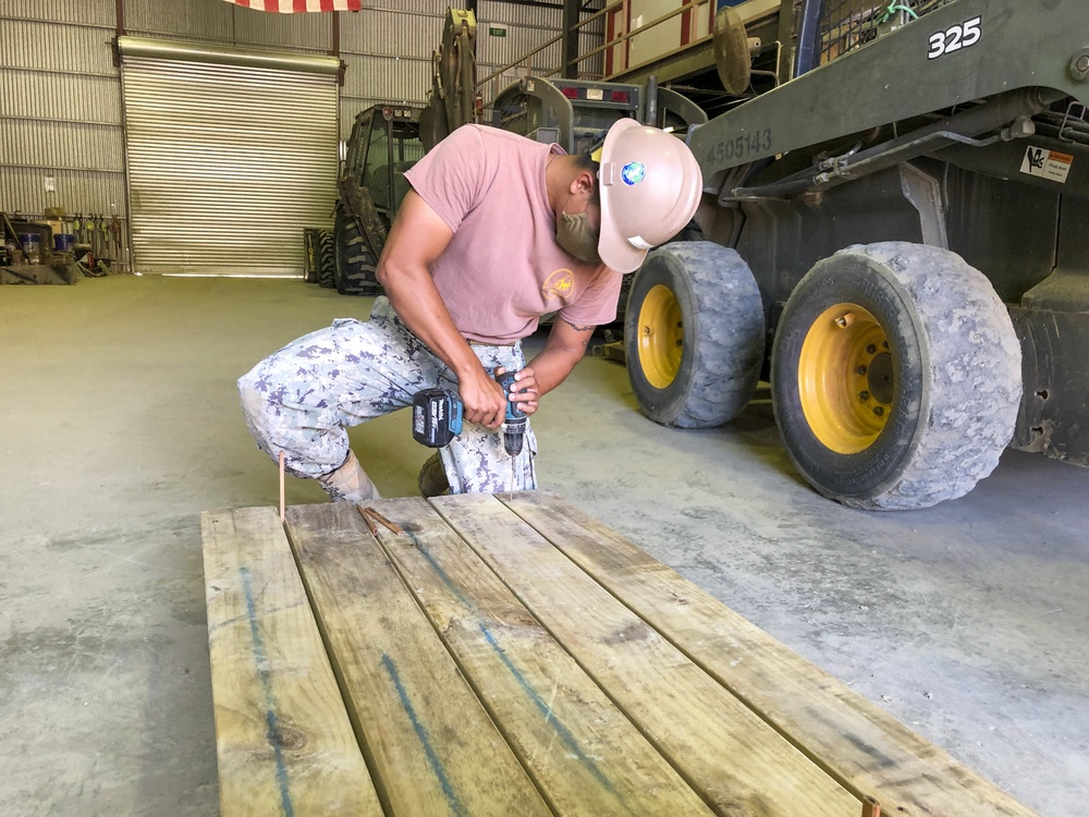 Seabees Build Picnic Tables for Timor-Leste Orphanage