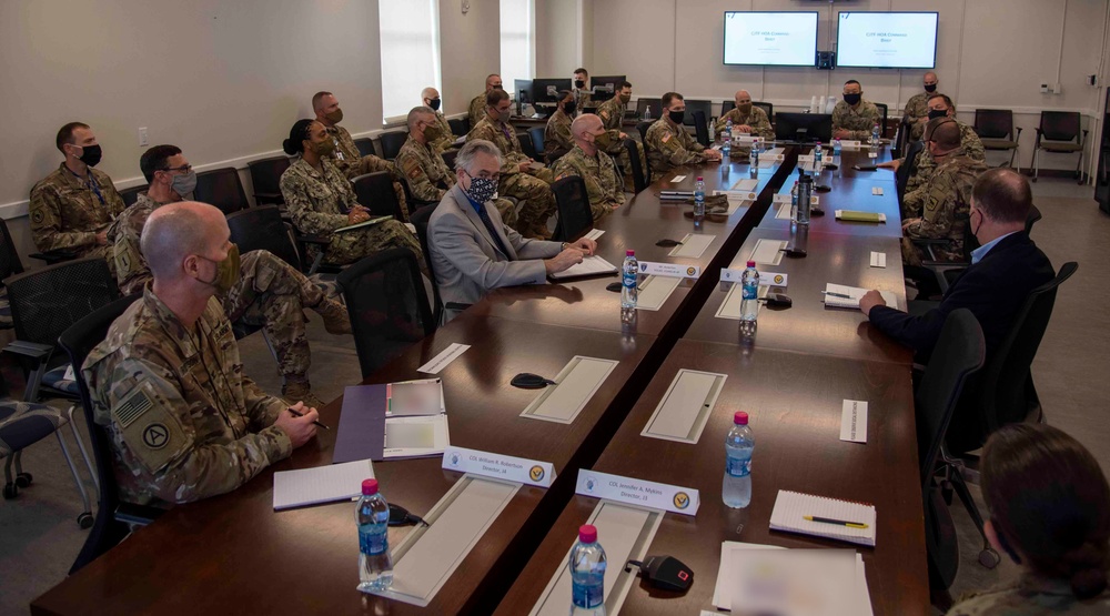 Gen. Christopher Cavoli and Maj. Gen. Andrew Rohling Visit CJTF-HOA