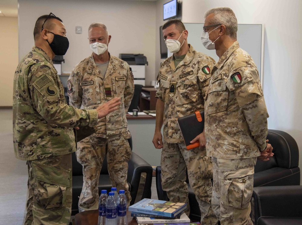 Gen. Christopher Cavoli and Maj. Gen. Andrew Rohling Visit CJTF-HOA