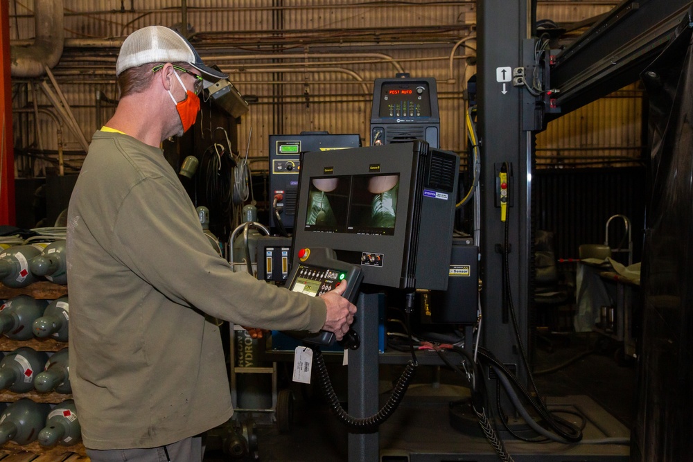 Technology and Teamwork: Norfolk Naval Shipyard’s New Welding and Cladding System