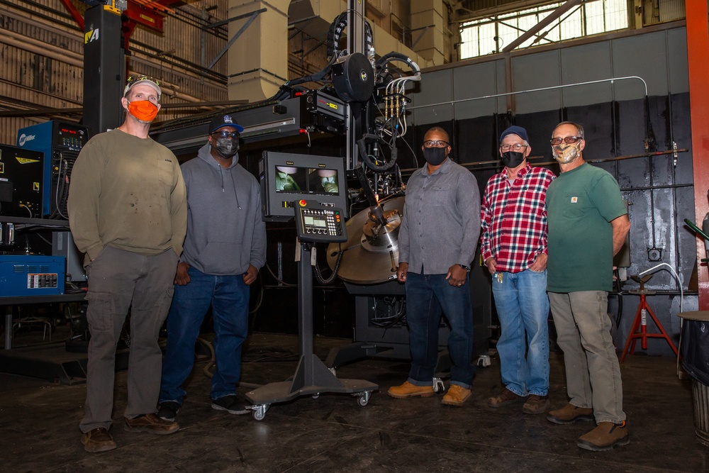 Technology and Teamwork: Norfolk Naval Shipyard’s New Welding and Cladding System